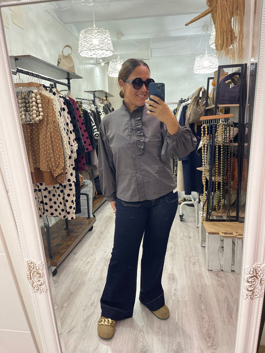 Camisa Damero marino