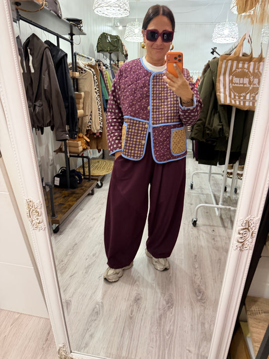 Pantalón Jogger Hiro burdeos