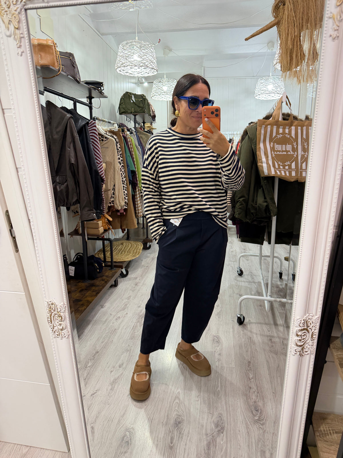 Pantalón Nagore punto milano marino