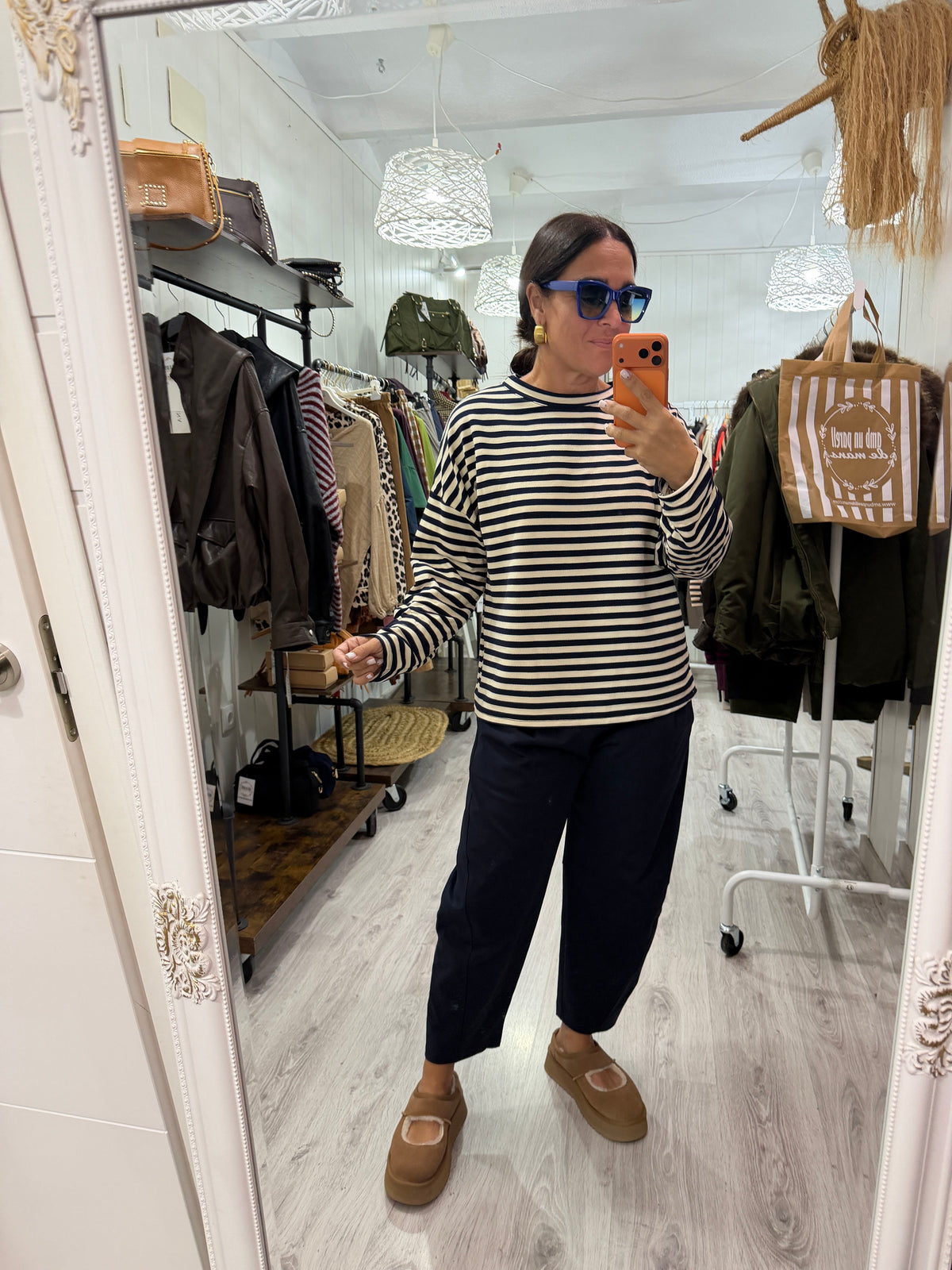 Pantalón Nagore punto milano marino
