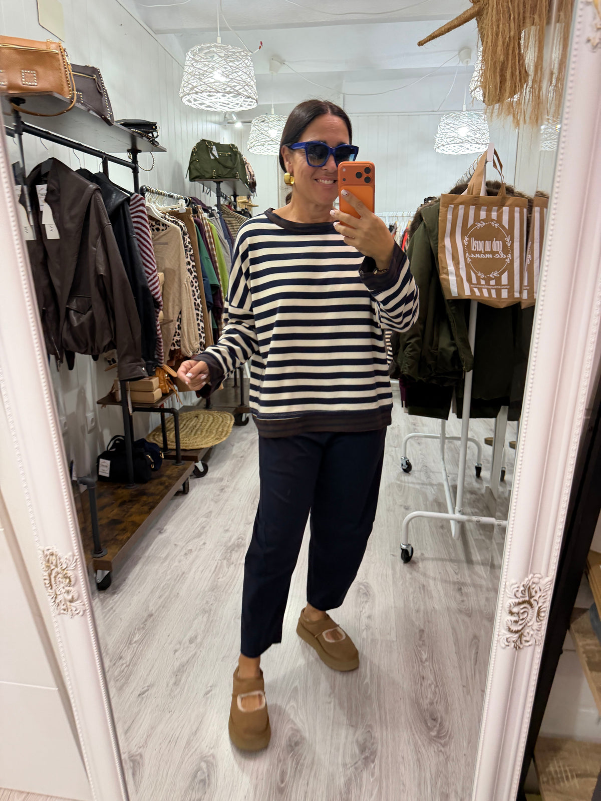 Pantalón Nagore punto milano marino