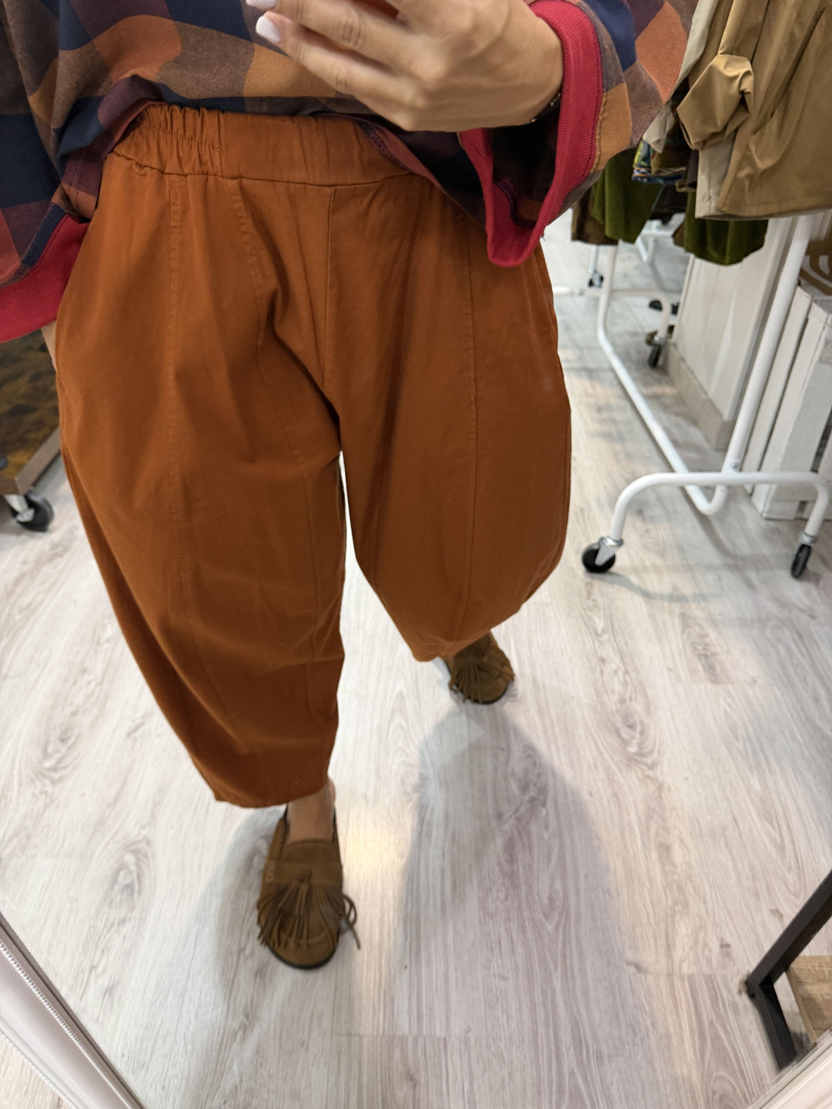 Pantalon pana slouchy teja