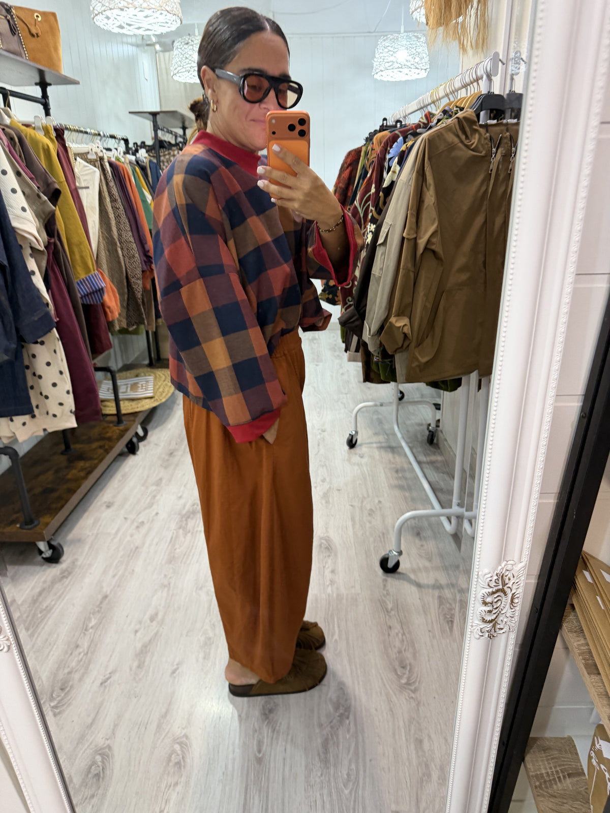 Pantalon pana slouchy teja