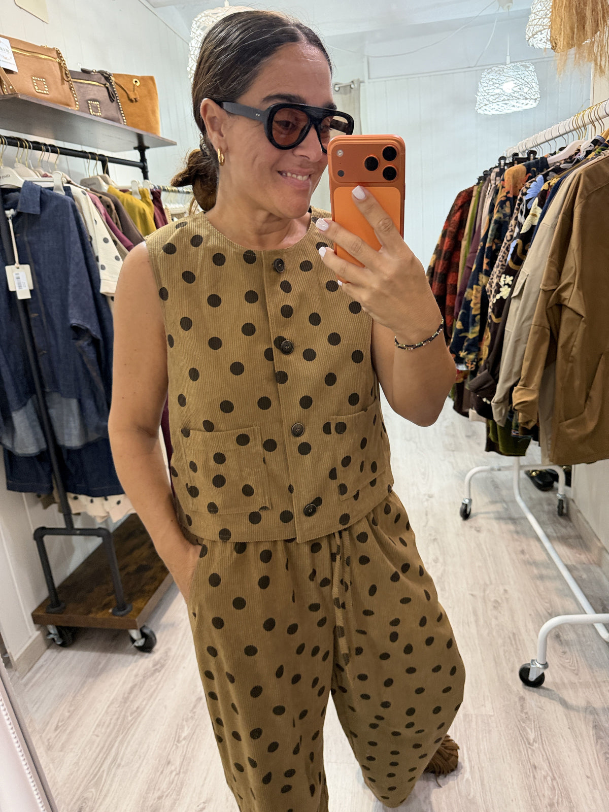 Conjunto Toppo Pana camel