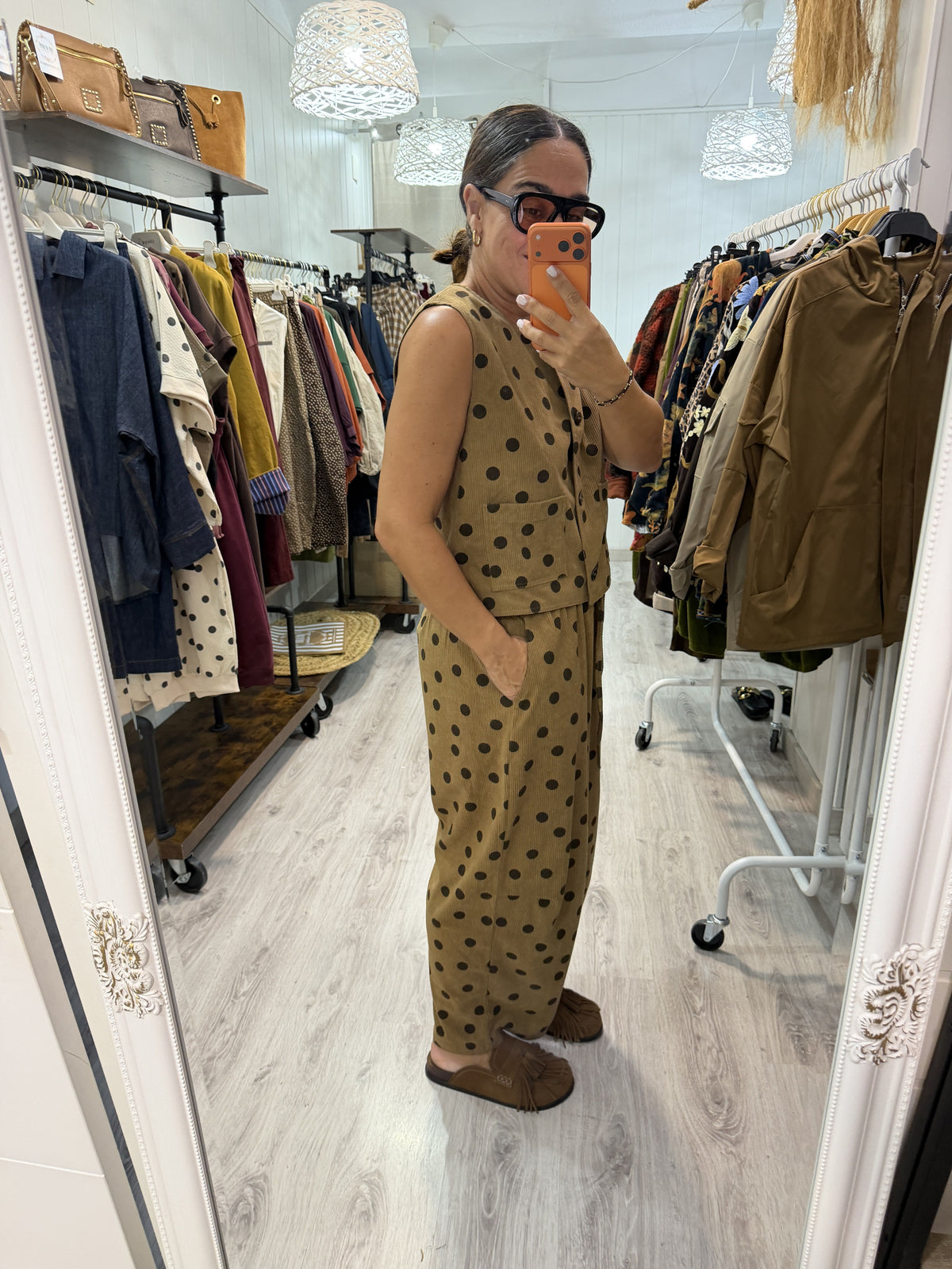 Conjunto Toppo Pana camel