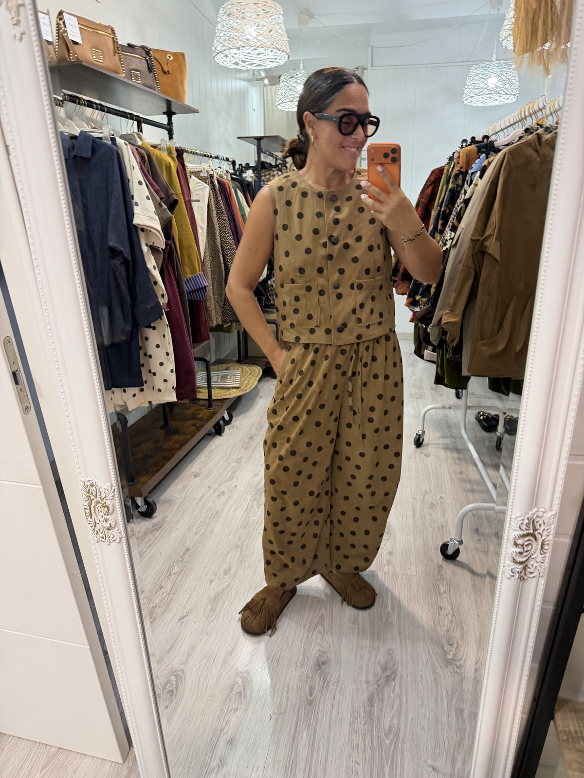 Conjunto Toppo Pana camel