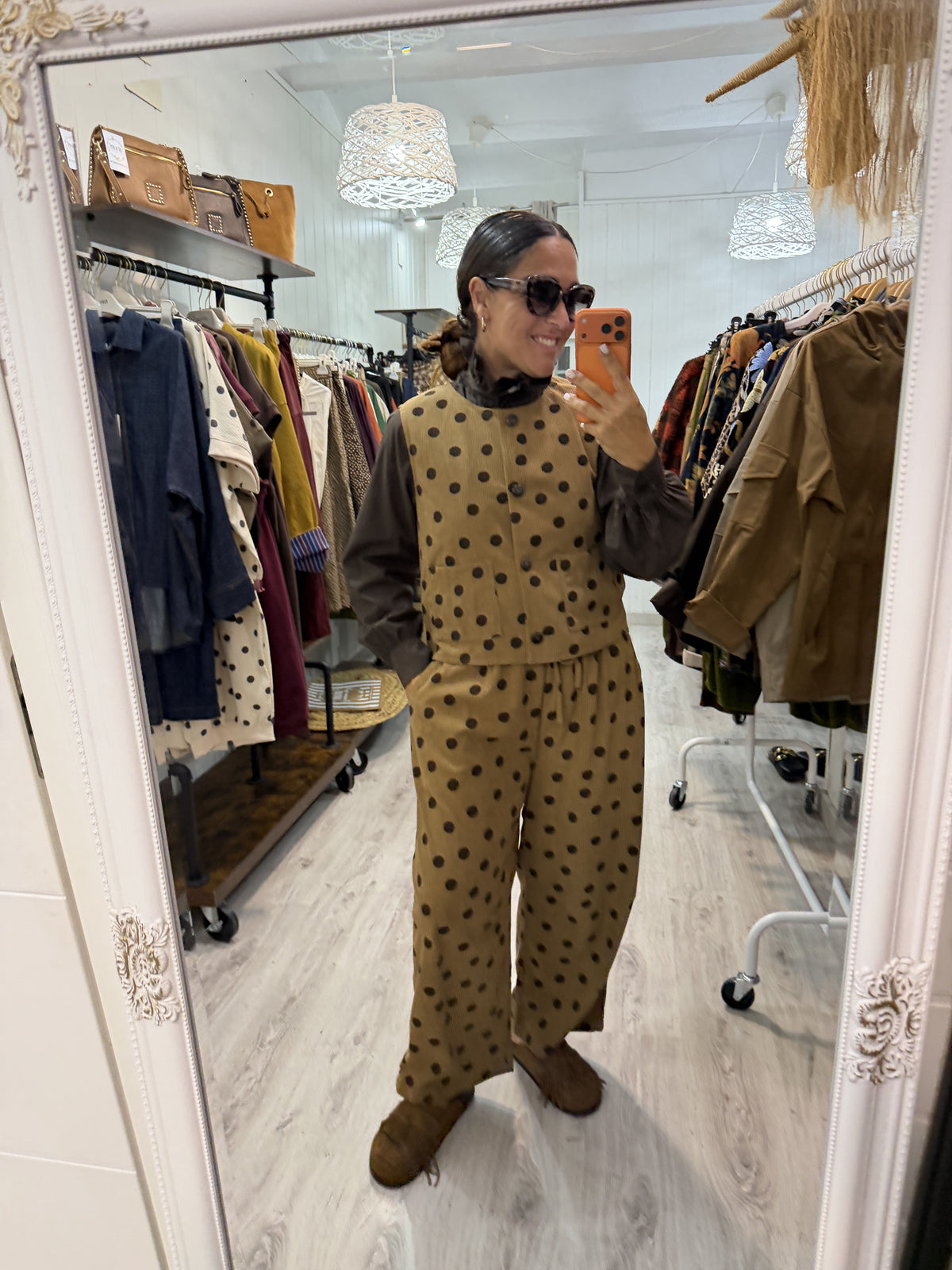 Conjunto Toppo Pana camel