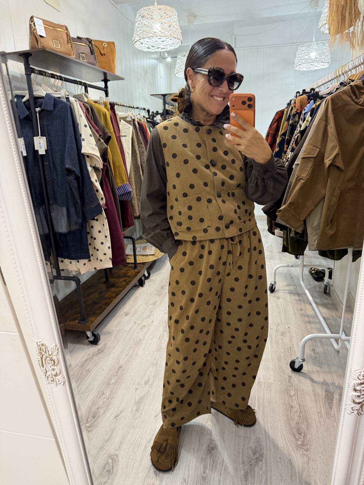 Conjunto Toppo Pana camel