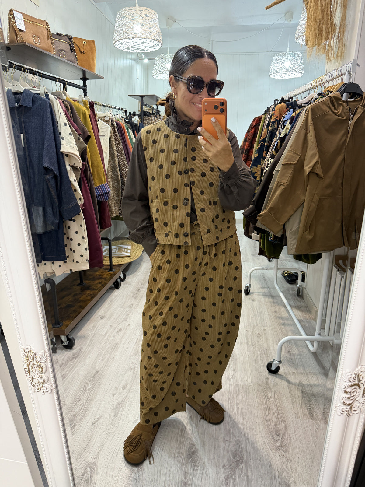 Conjunto Toppo Pana camel