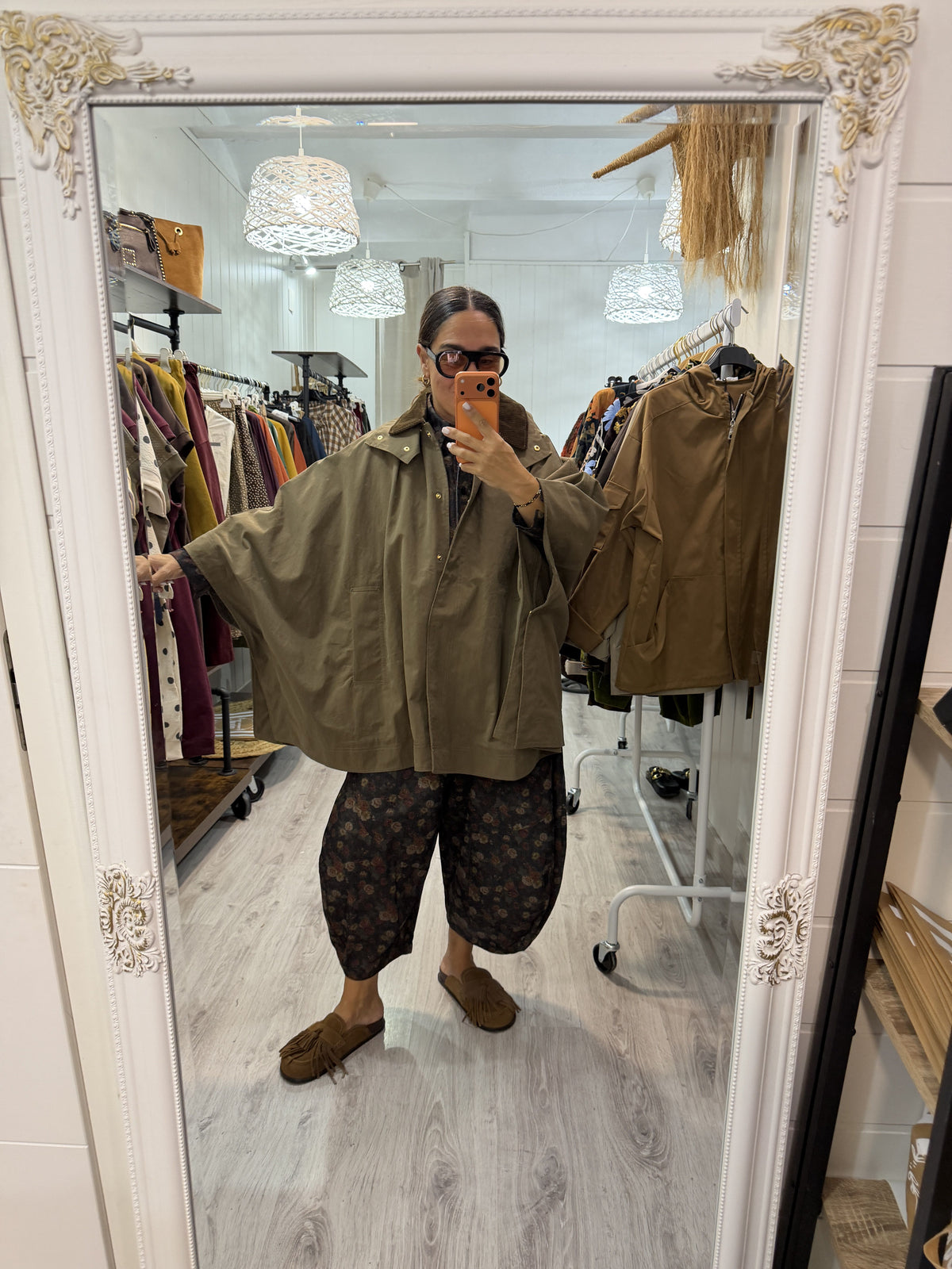 Chaqueta poncho oversize