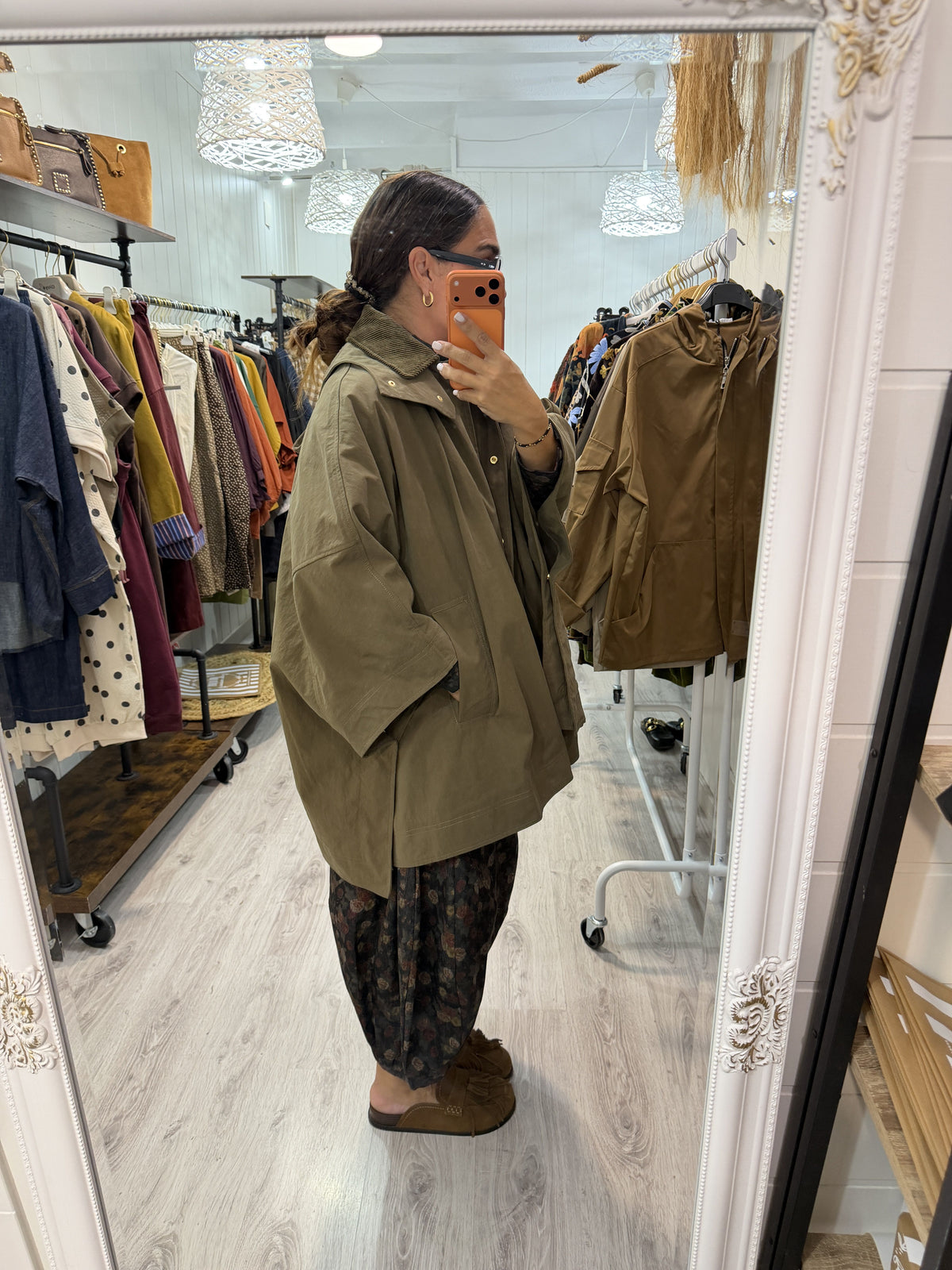 Chaqueta poncho oversize