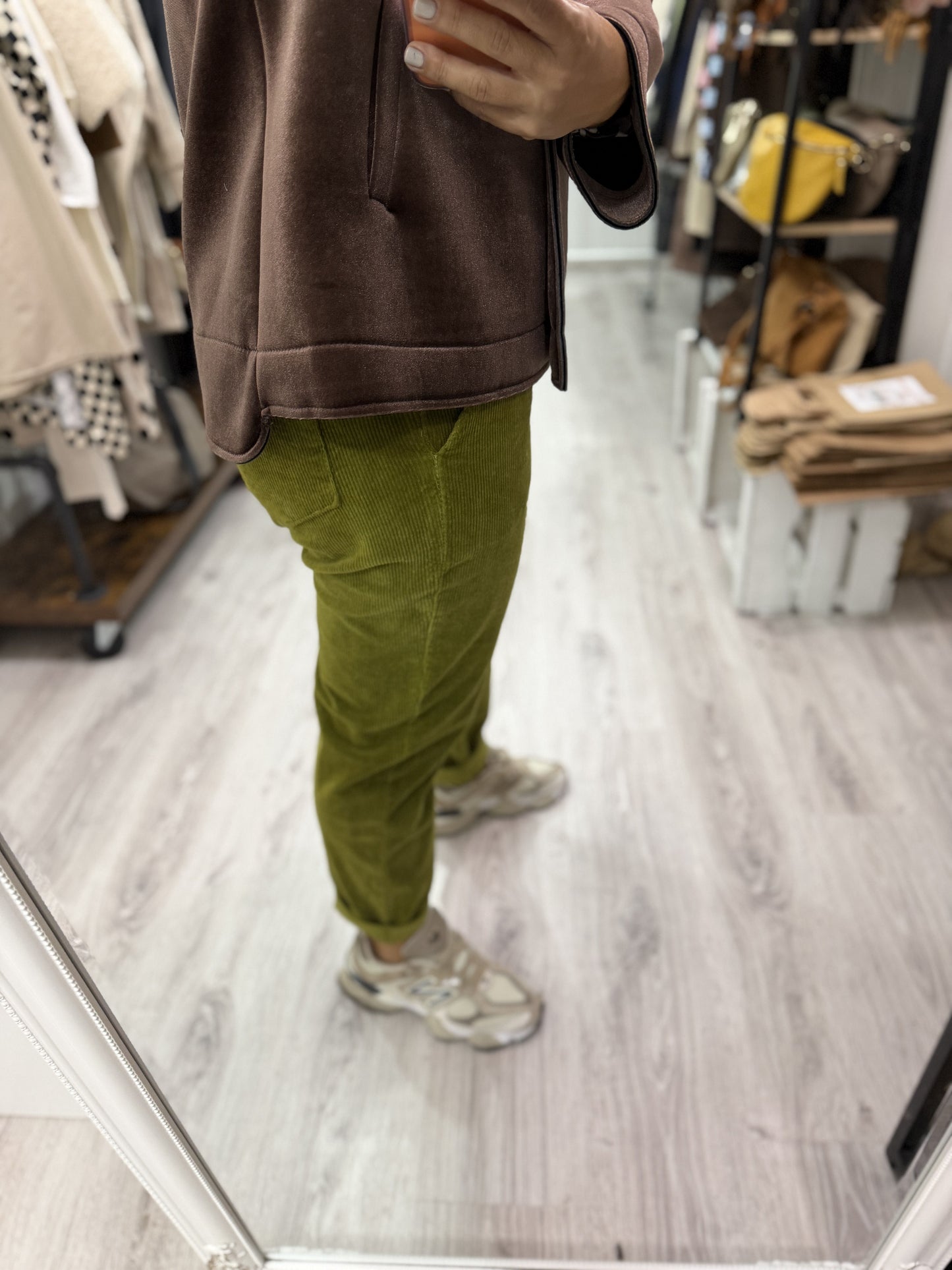 Abrigo Neopreno terciopelo chocolate