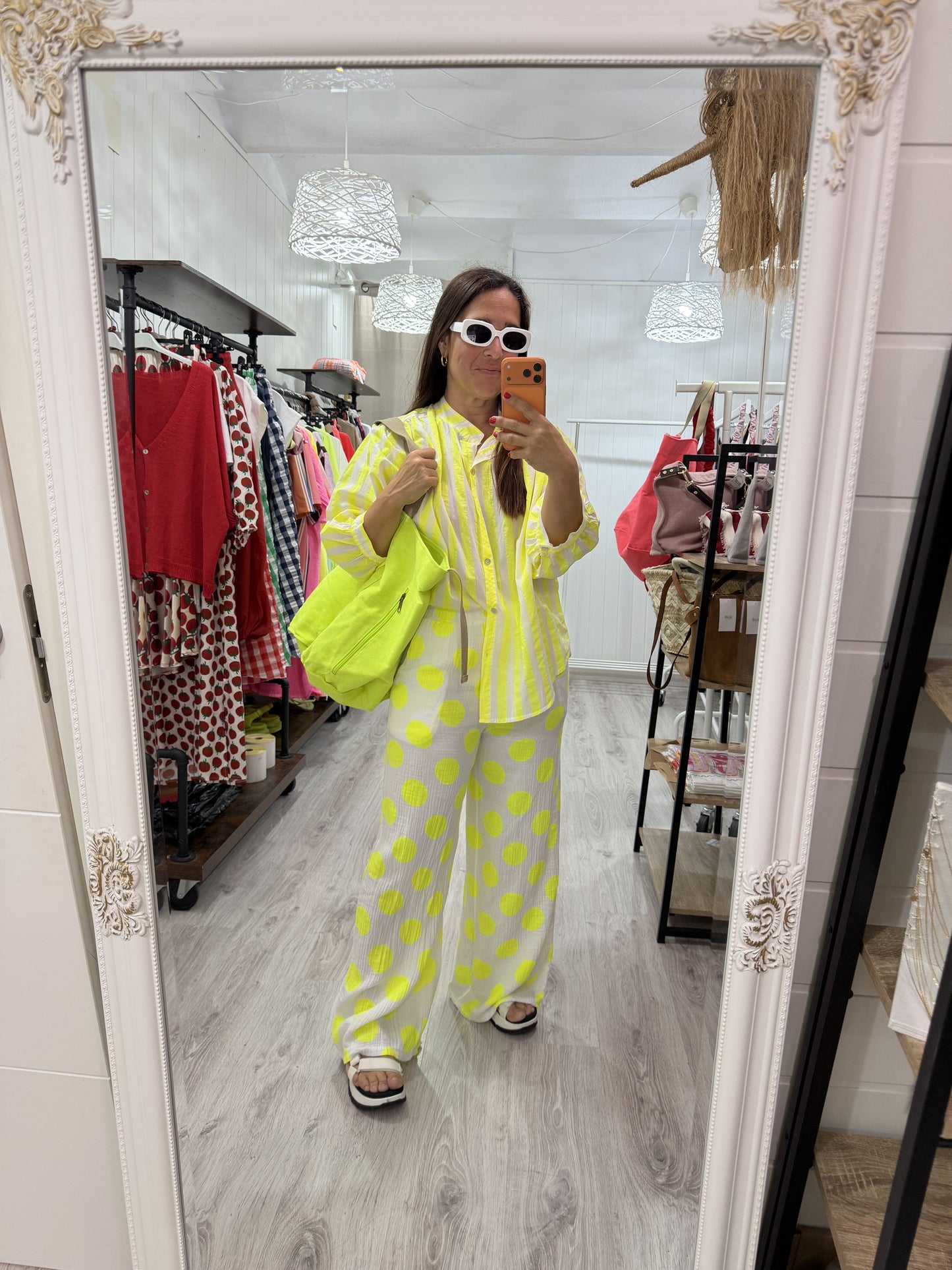 Maxi Bolso Le Sac amarillo fluor