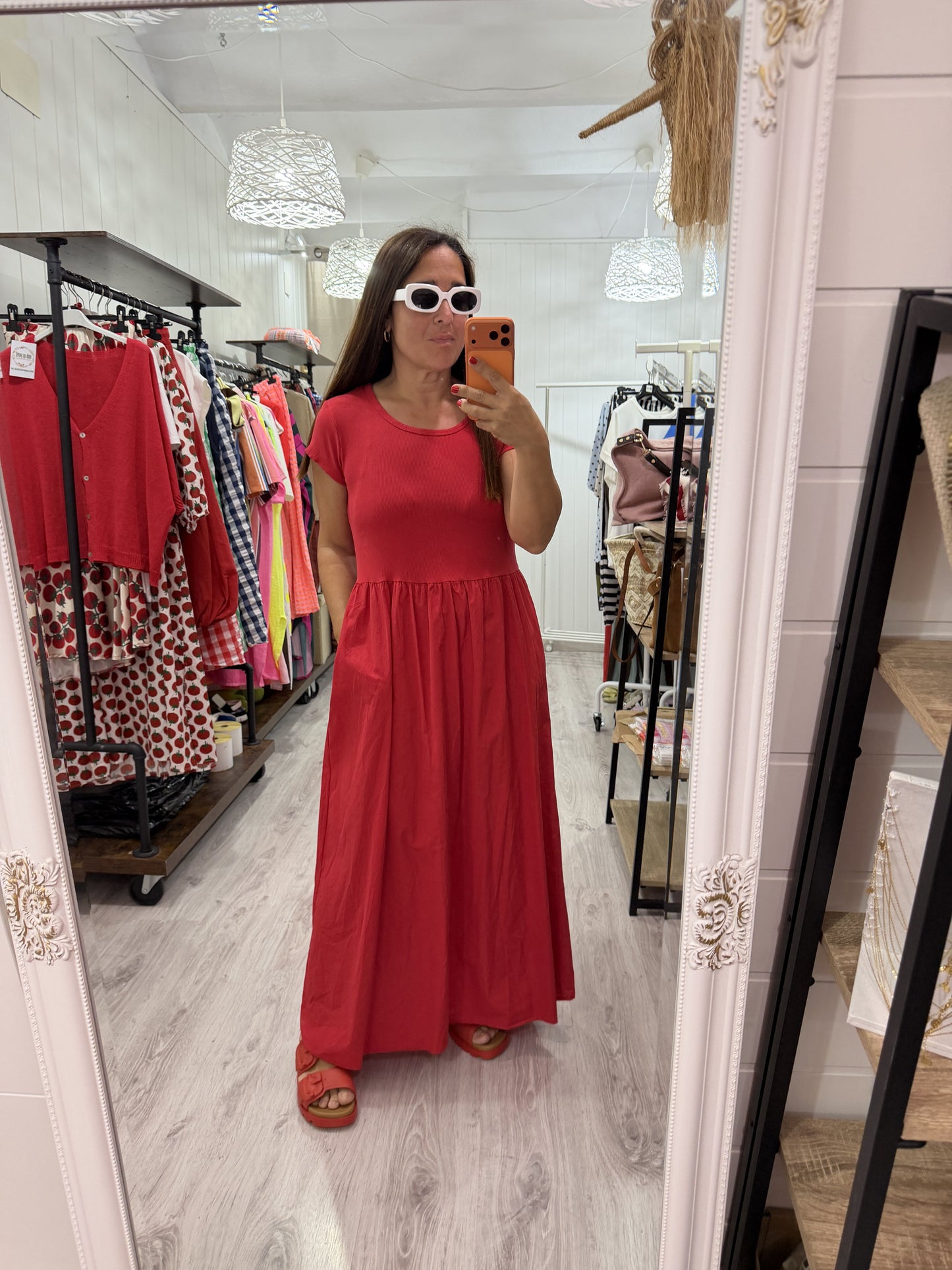 Vestido Cuerpo rojo