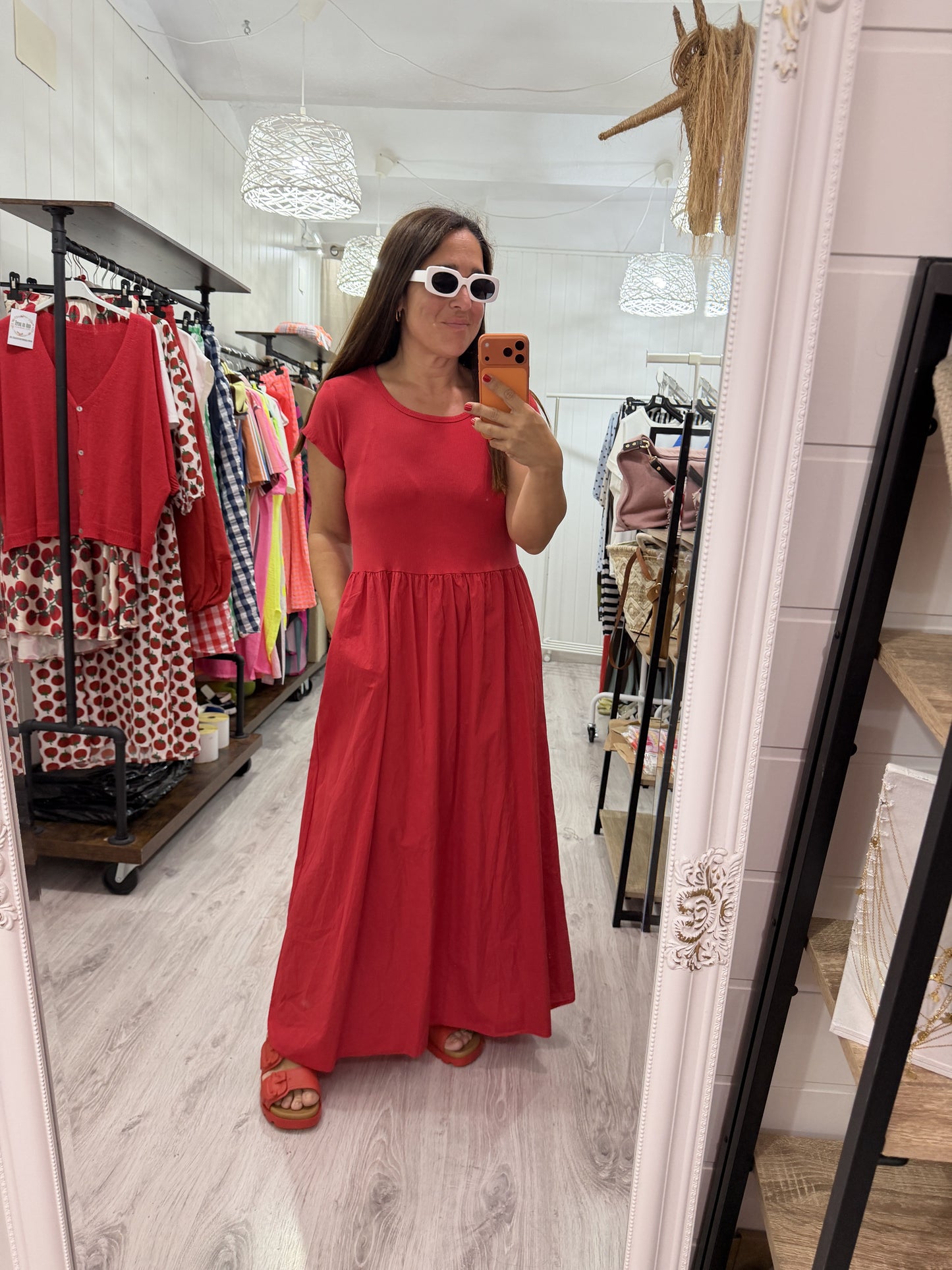 Vestido Cuerpo rojo