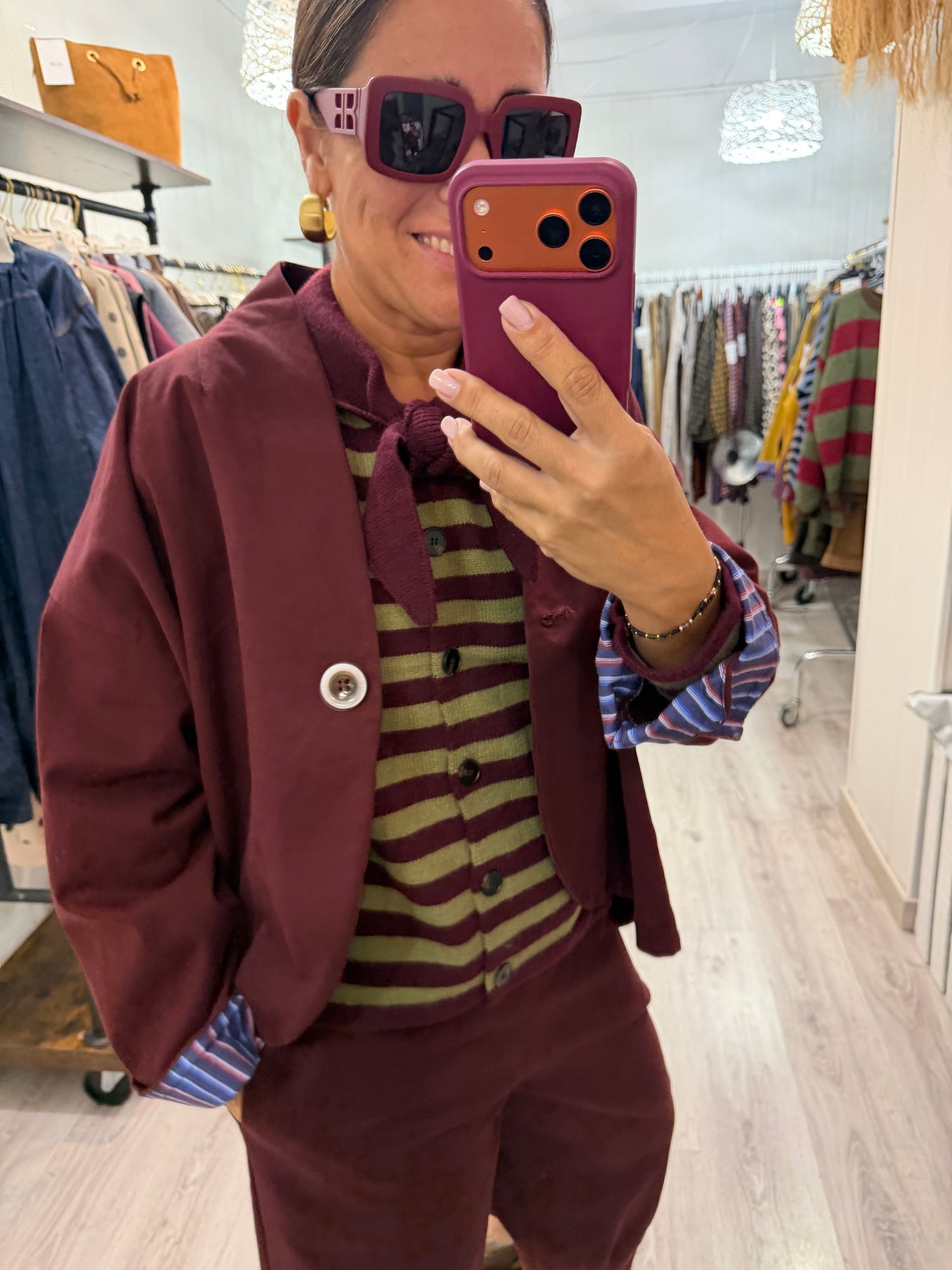 Conjunto Traje burdeos