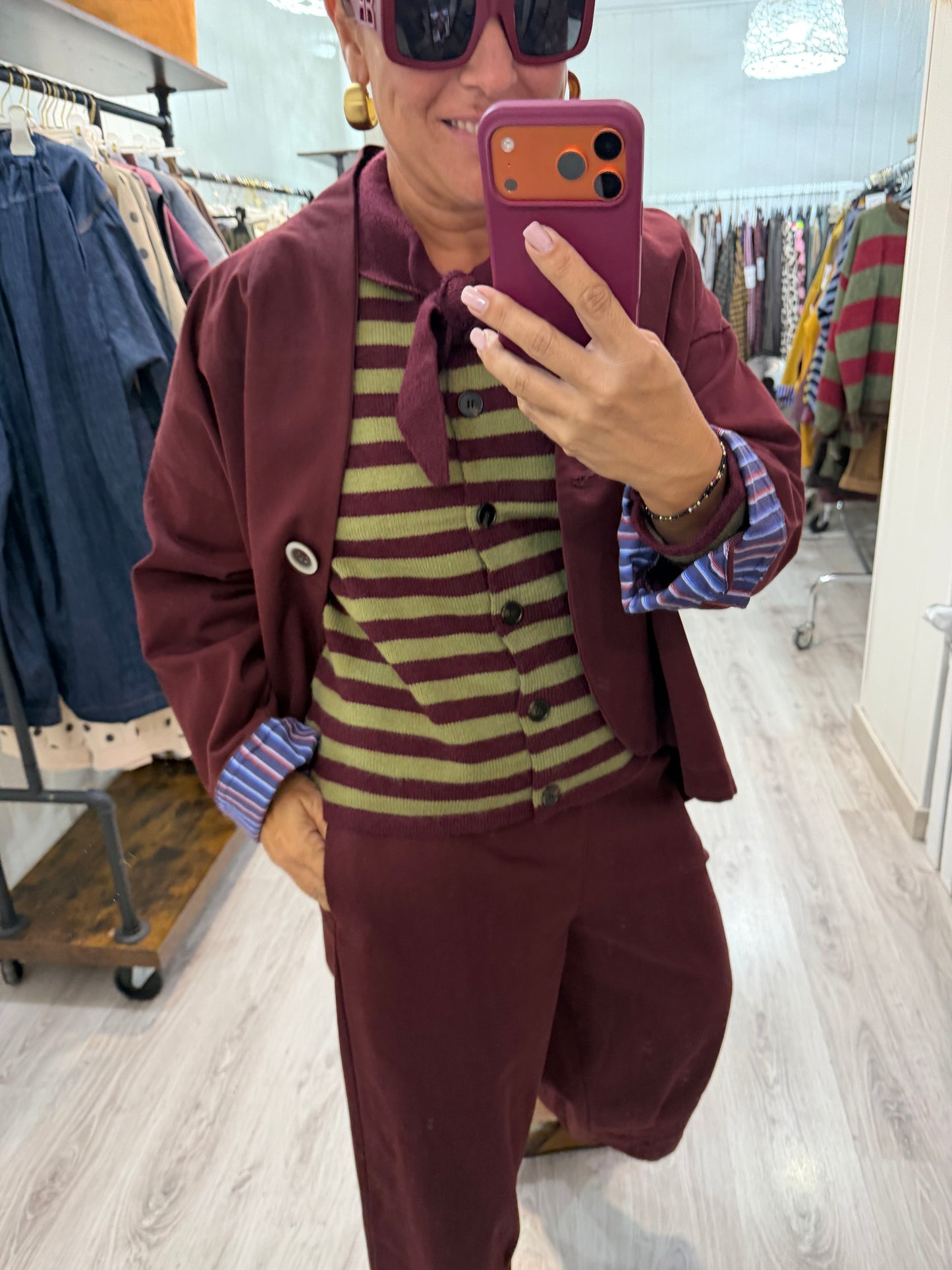 Conjunto Traje burdeos