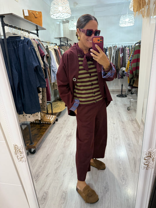 Conjunto Traje burdeos