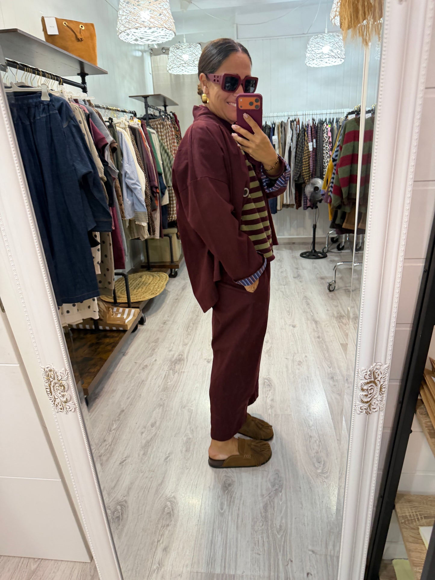 Conjunto Traje burdeos