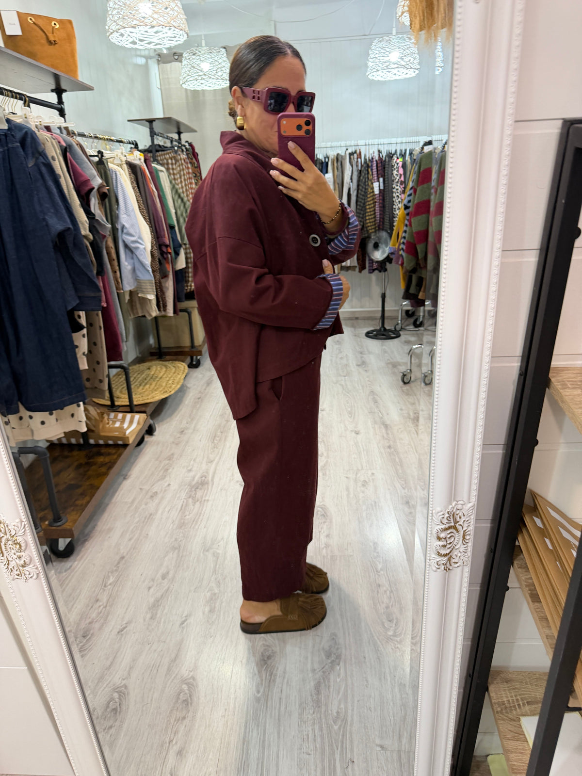 Conjunto Traje burdeos