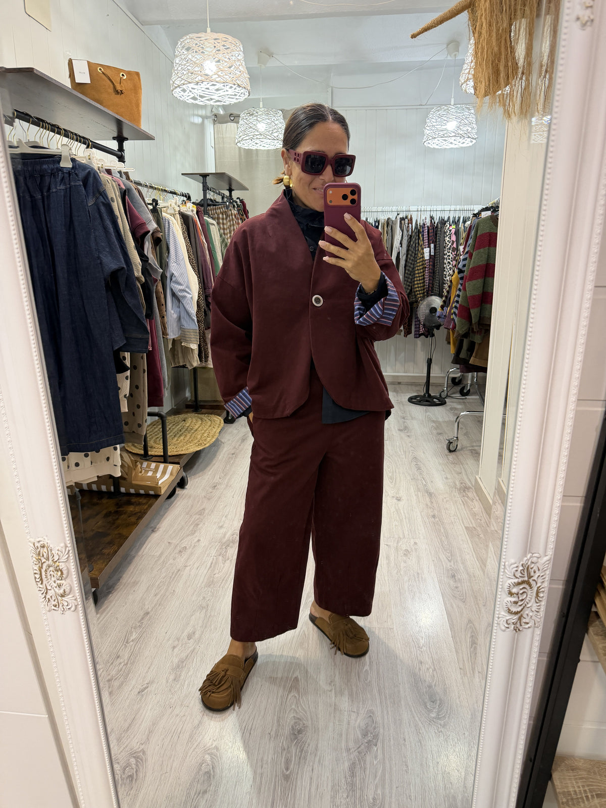 Conjunto Traje burdeos