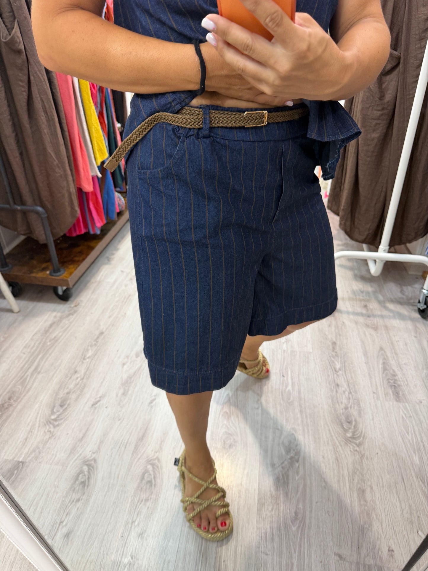 Bermuda Jeans ralla chocolate