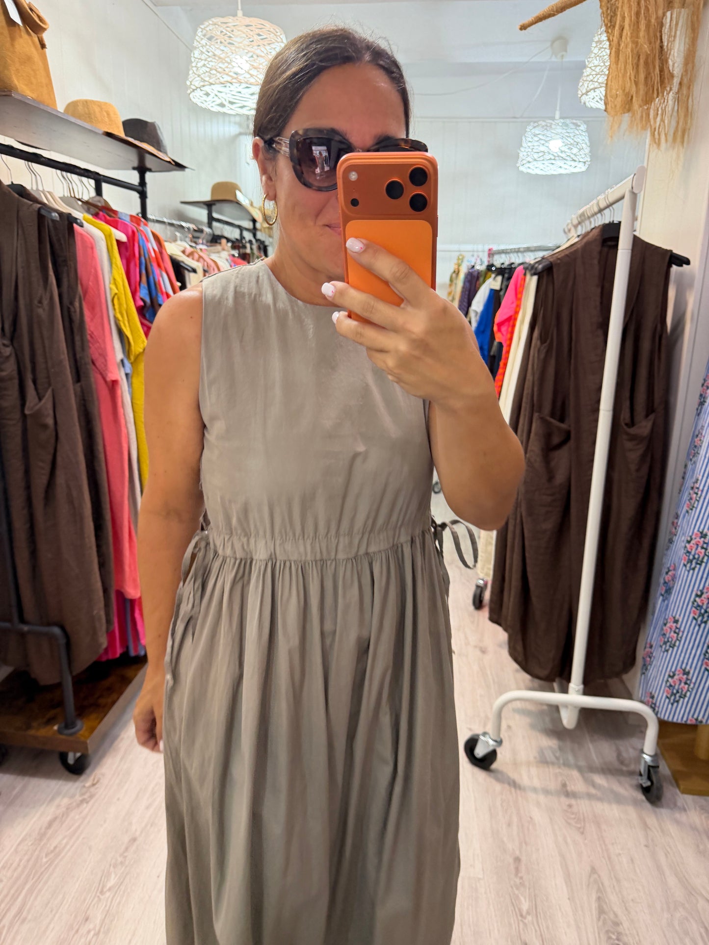 Vestido Mara taupe
