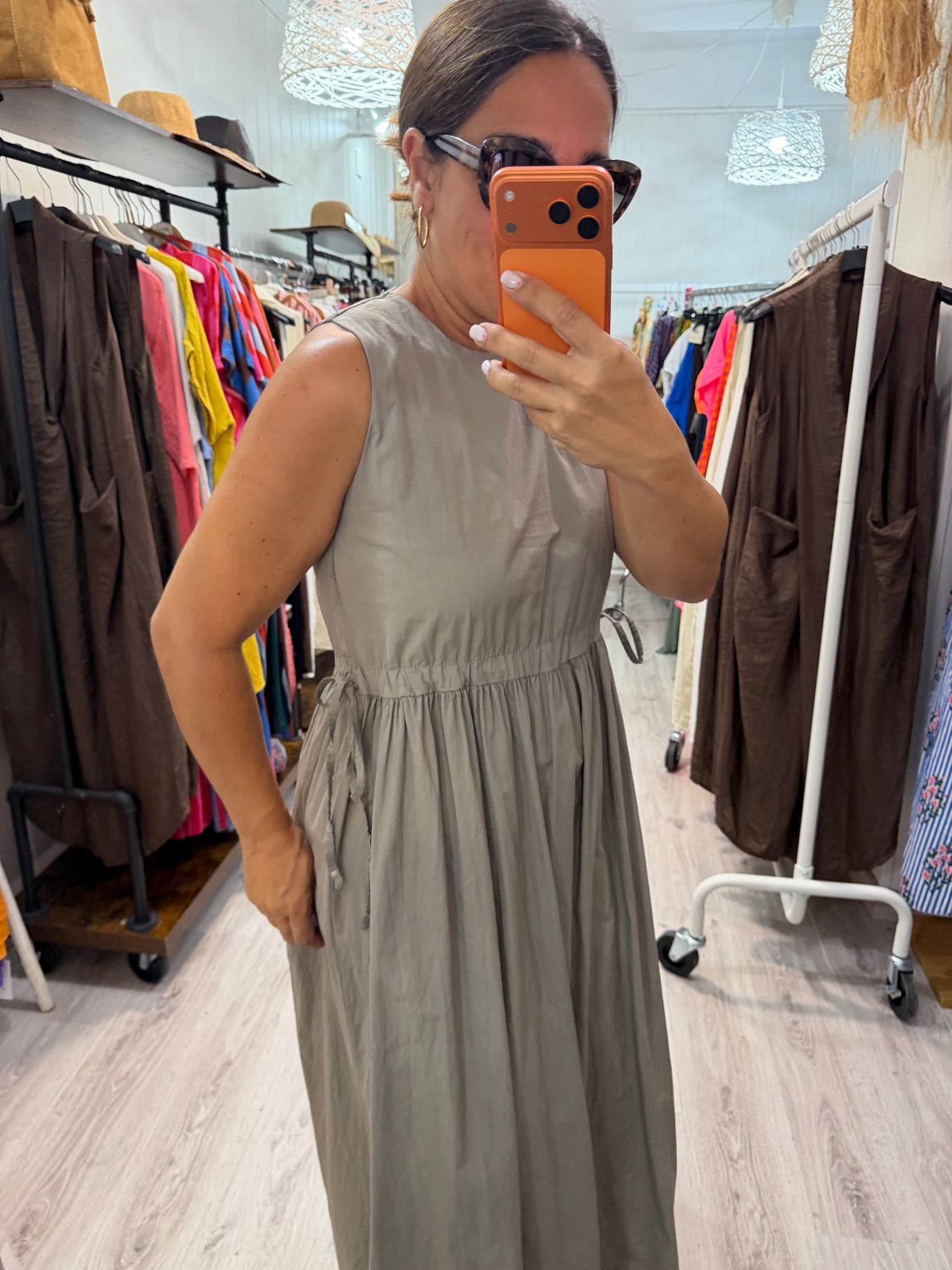 Vestido Mara taupe