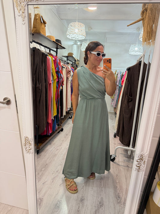 Vestido Cleo kaki