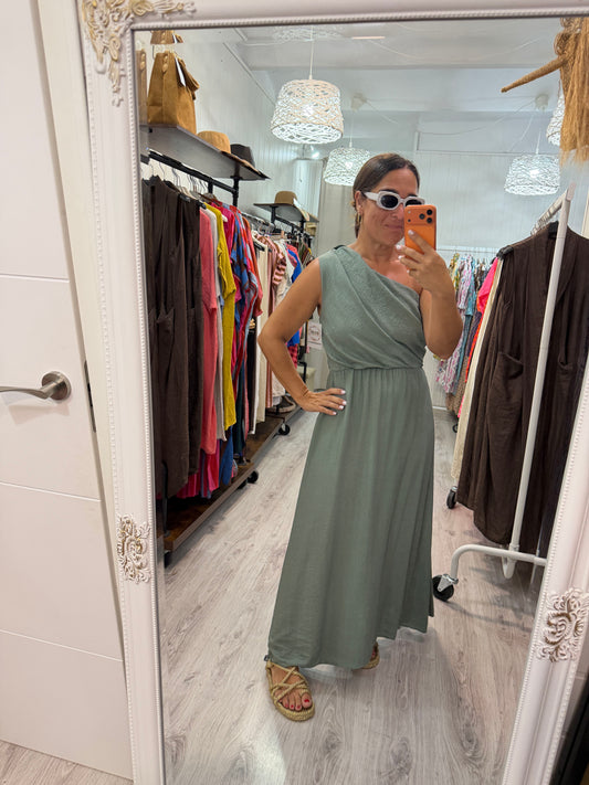 Vestido Cleo kaki