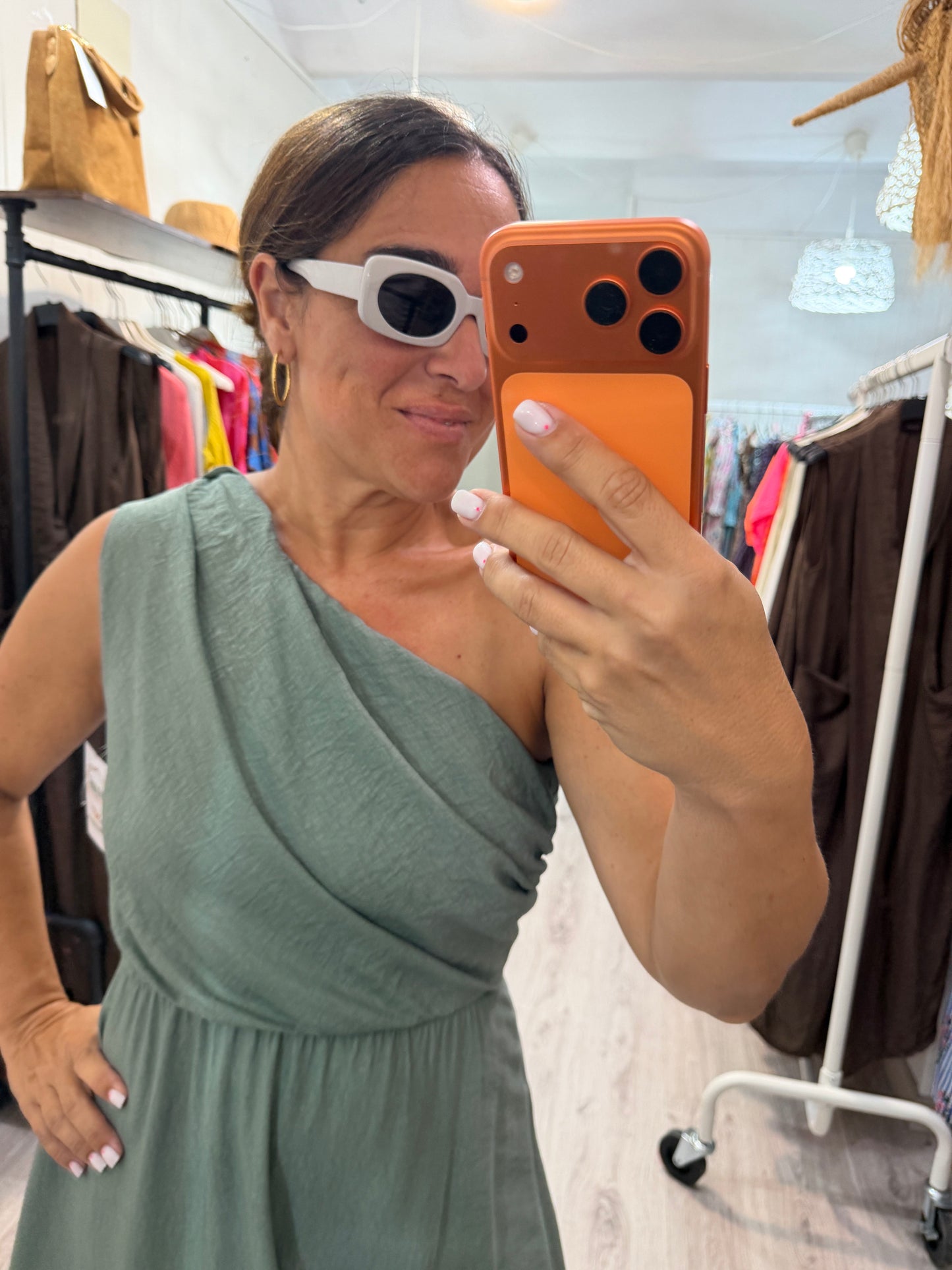 Vestido Cleo kaki