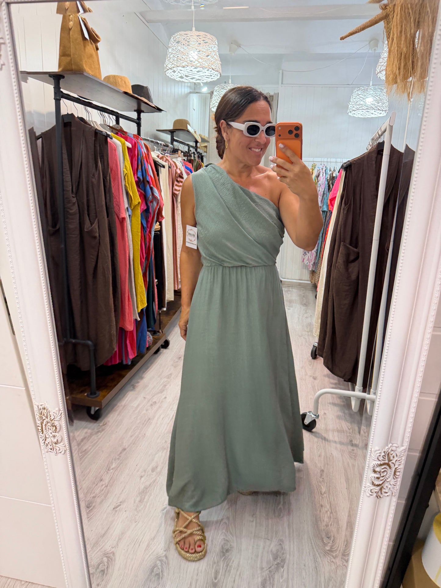 Vestido Cleo kaki