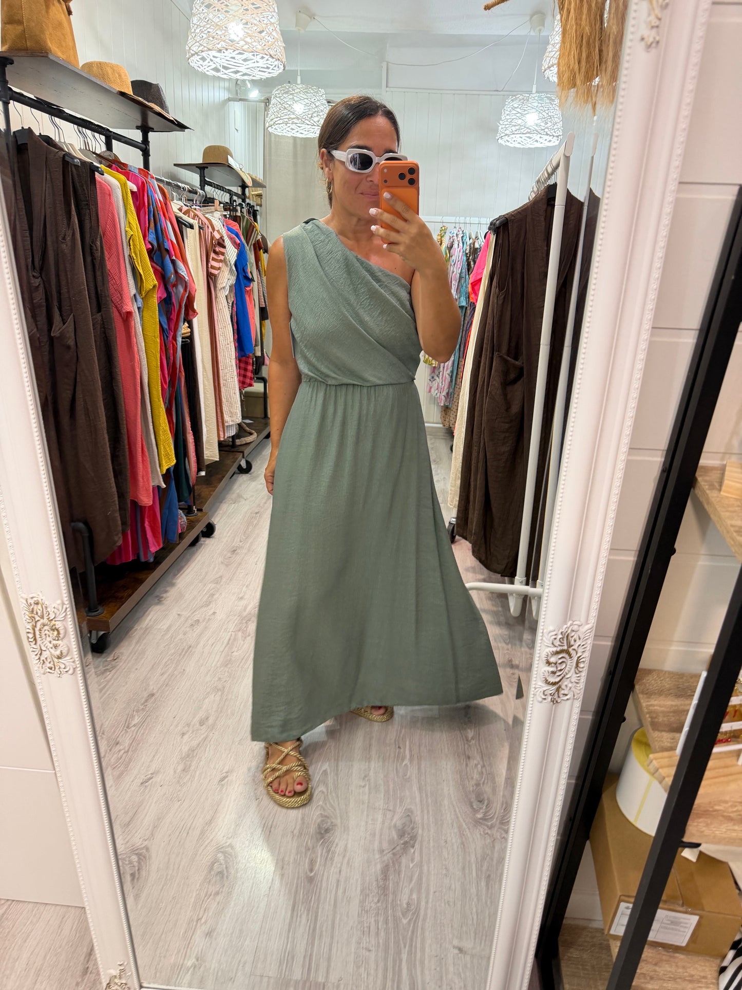Vestido Cleo kaki