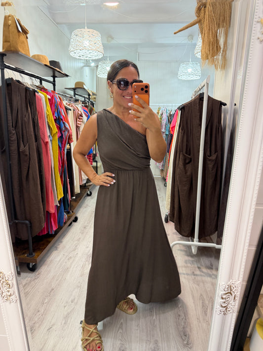 Vestido Cleo chocolate