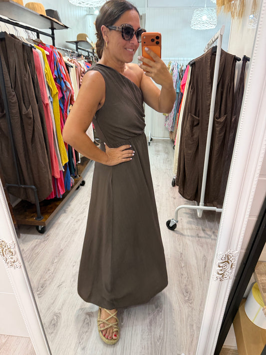 Vestido Cleo chocolate