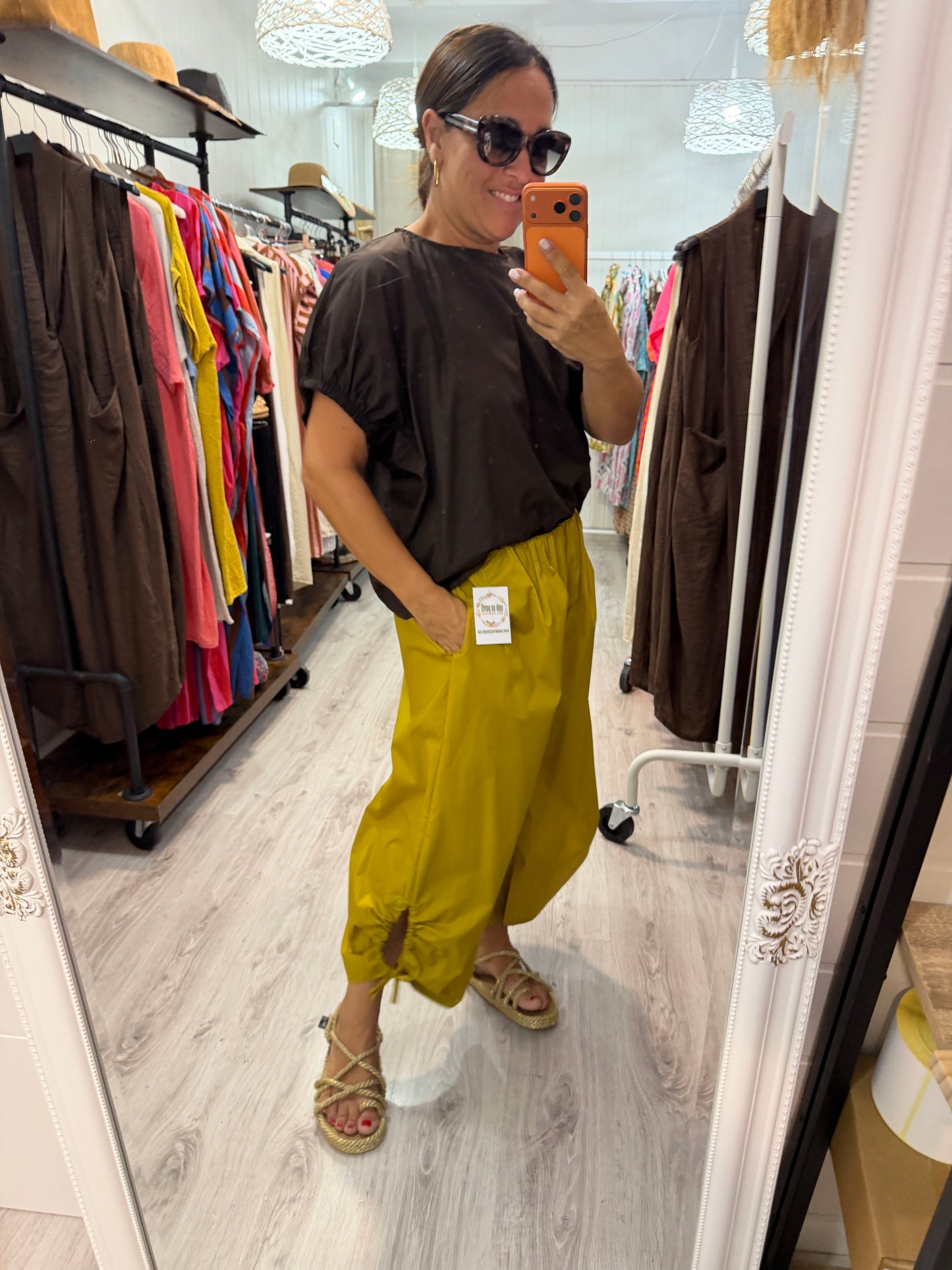 Blusa Safari chocolate