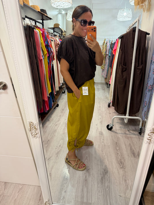 Pantalón Safari mostaza