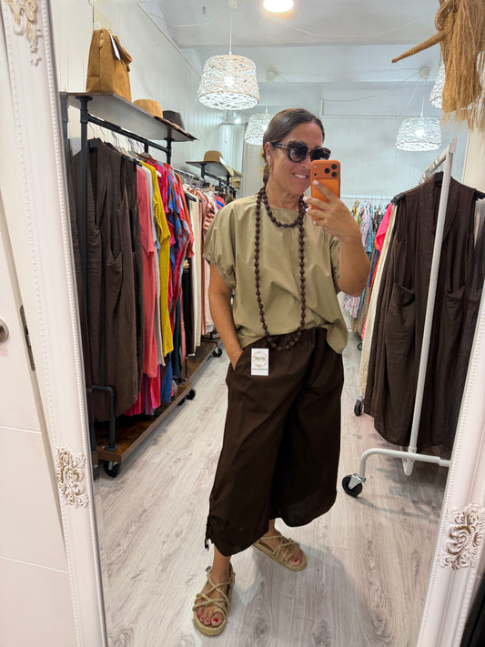 Pantalón Safari chocolate