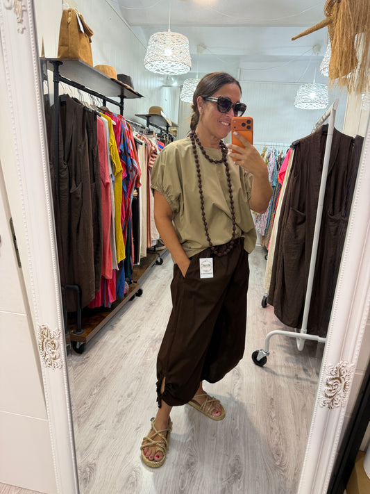 Pantalón Safari chocolate
