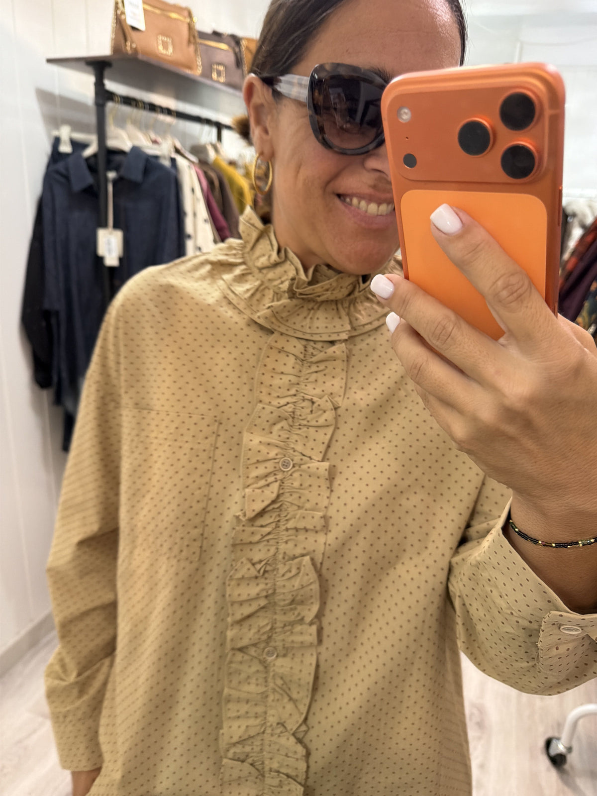 Camisa Irune camel