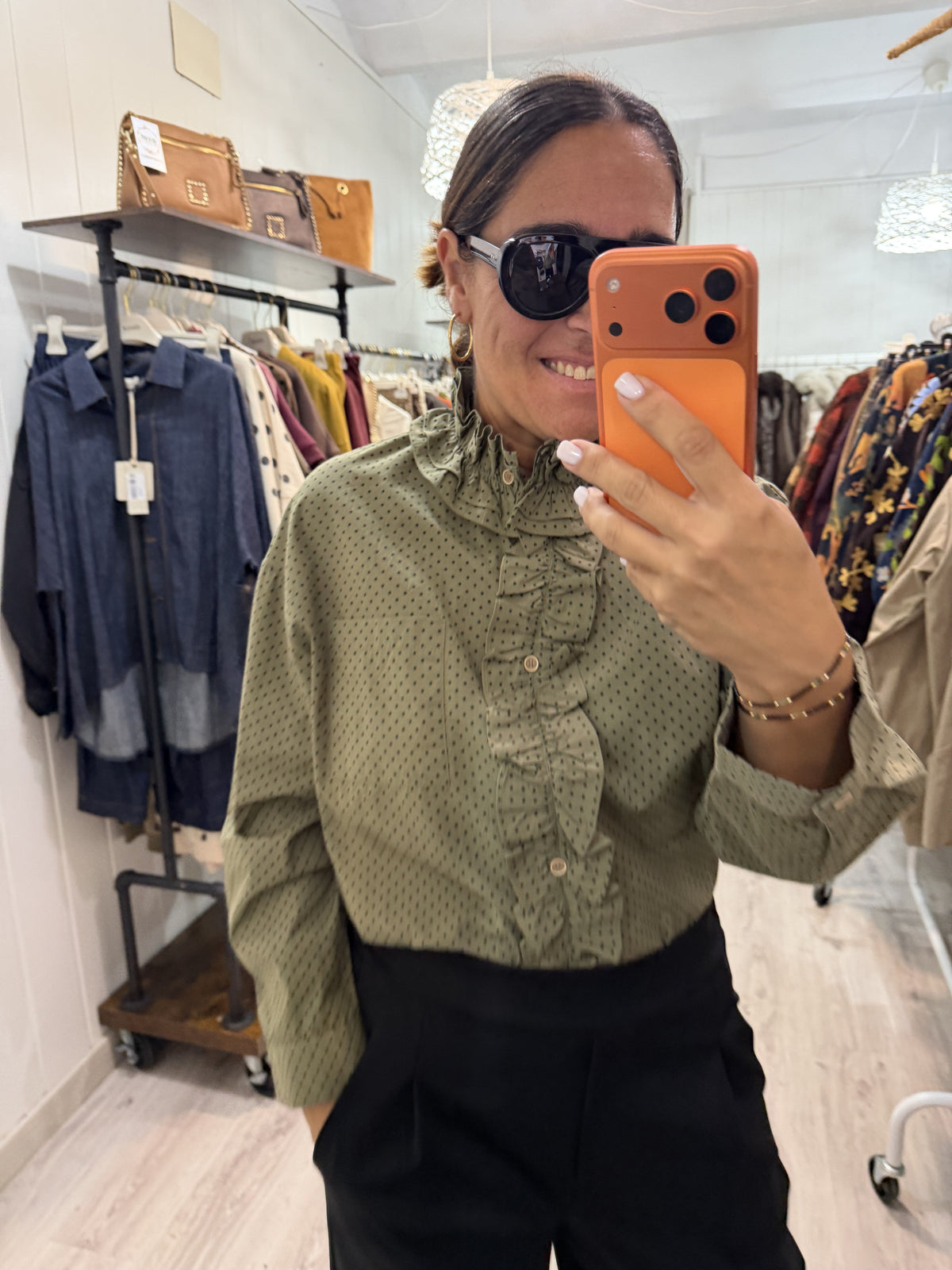 Camisa Irune kaki