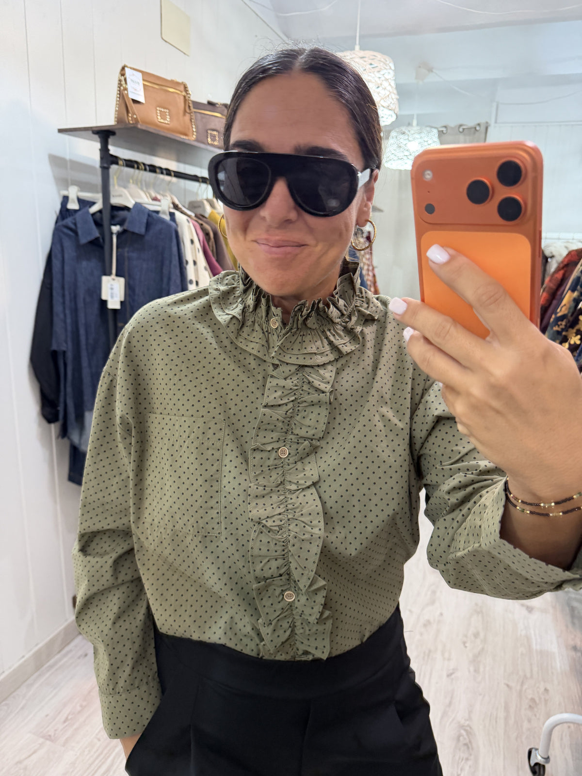 Camisa Irune kaki