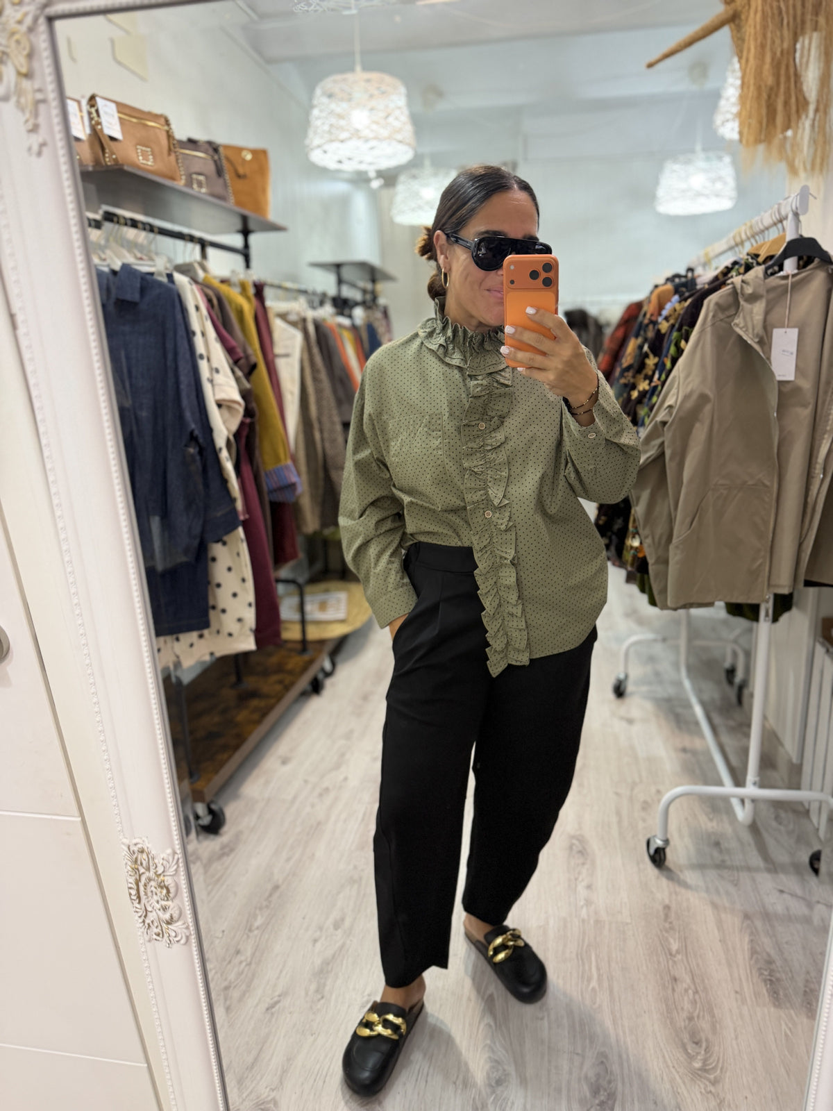 Camisa Irune kaki