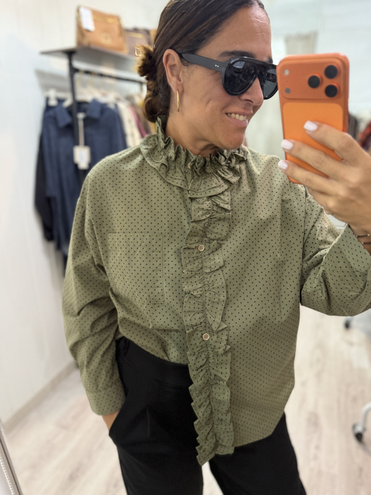 Camisa Irune kaki
