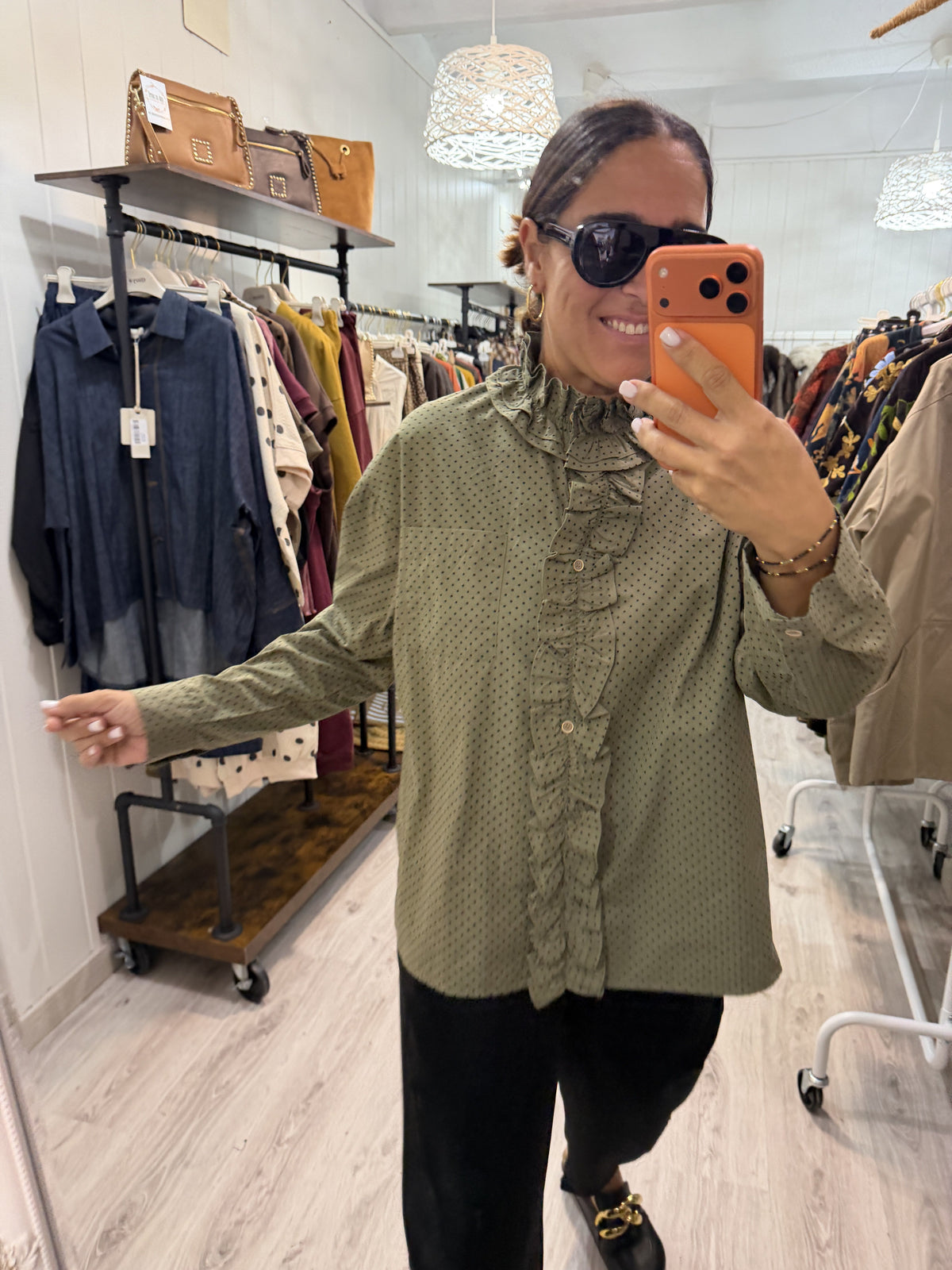 Camisa Irune kaki