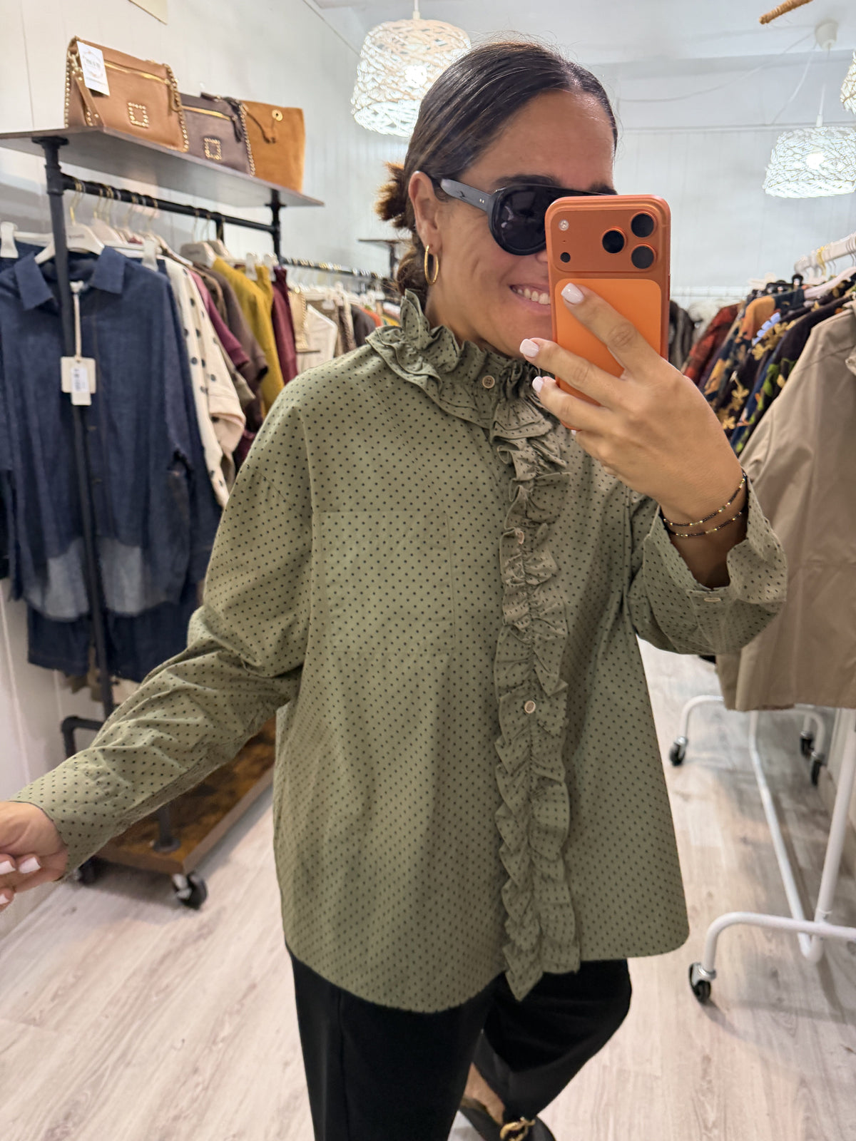 Camisa Irune kaki