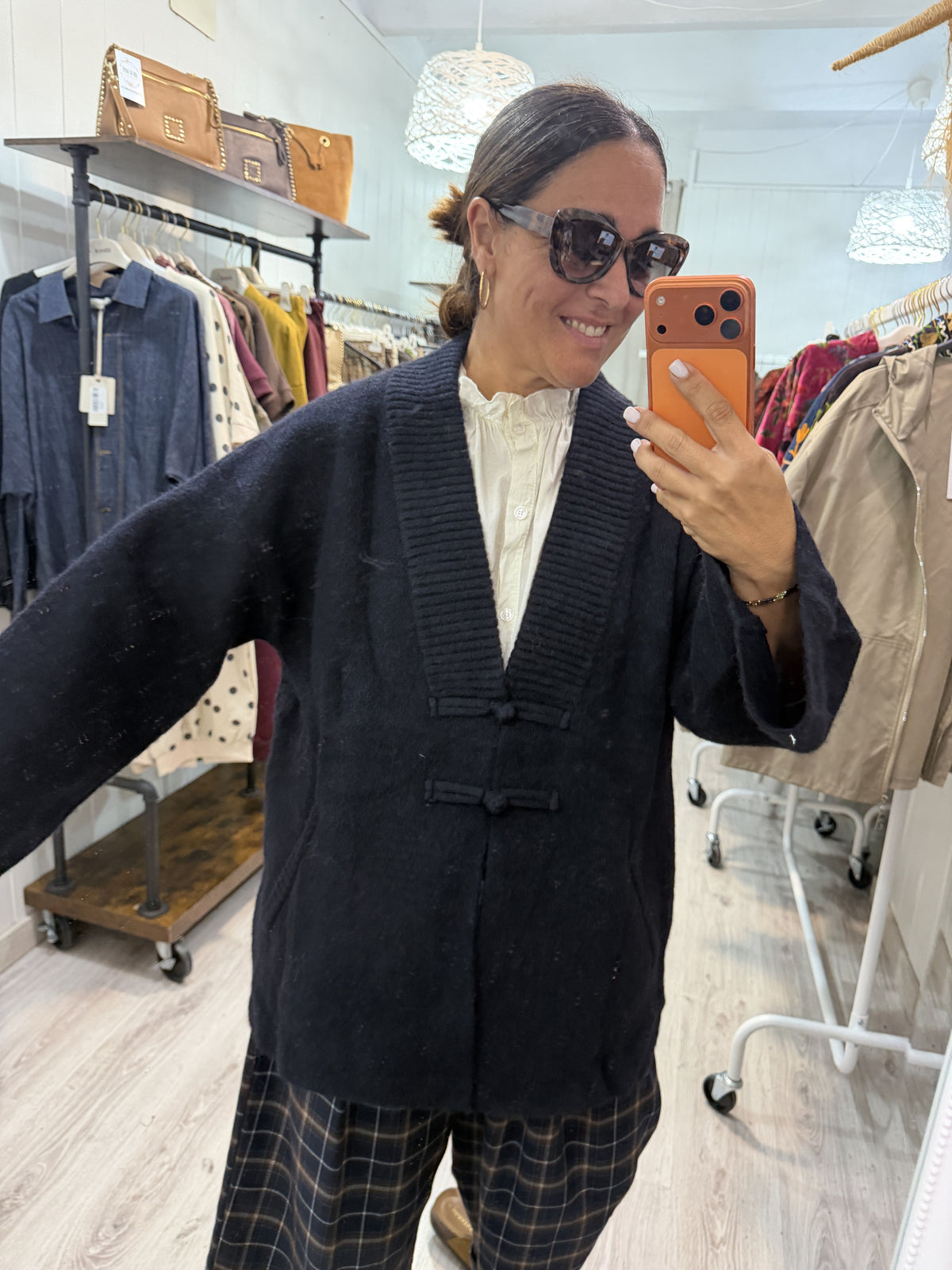 Chaqueta Saoko oversize marino