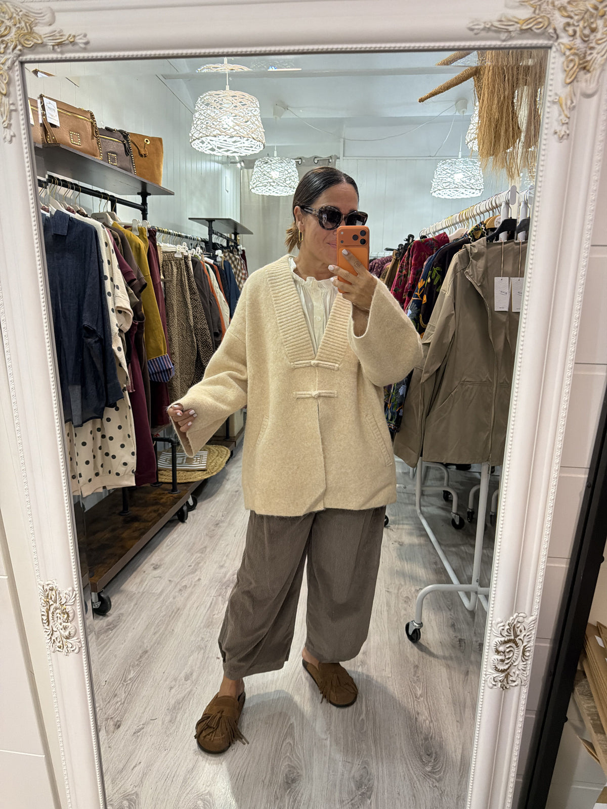 Chaqueta Saoko oversize marfil