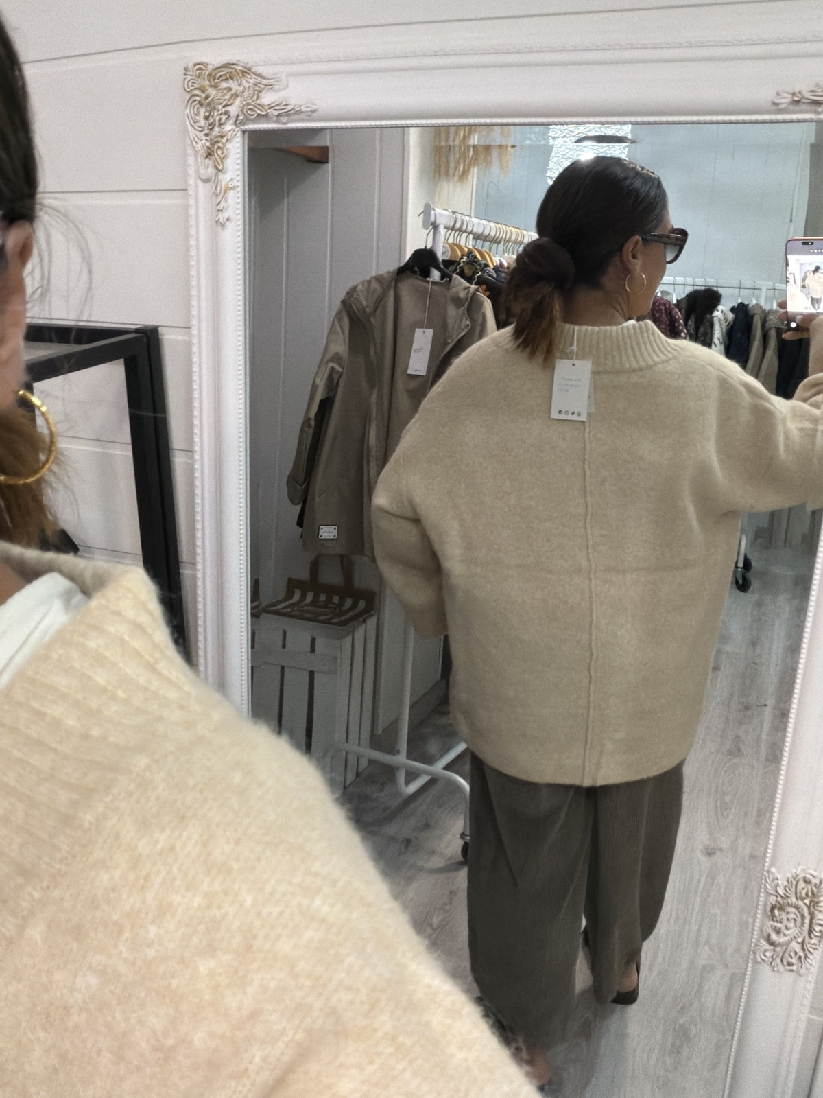 Chaqueta Saoko oversize marfil
