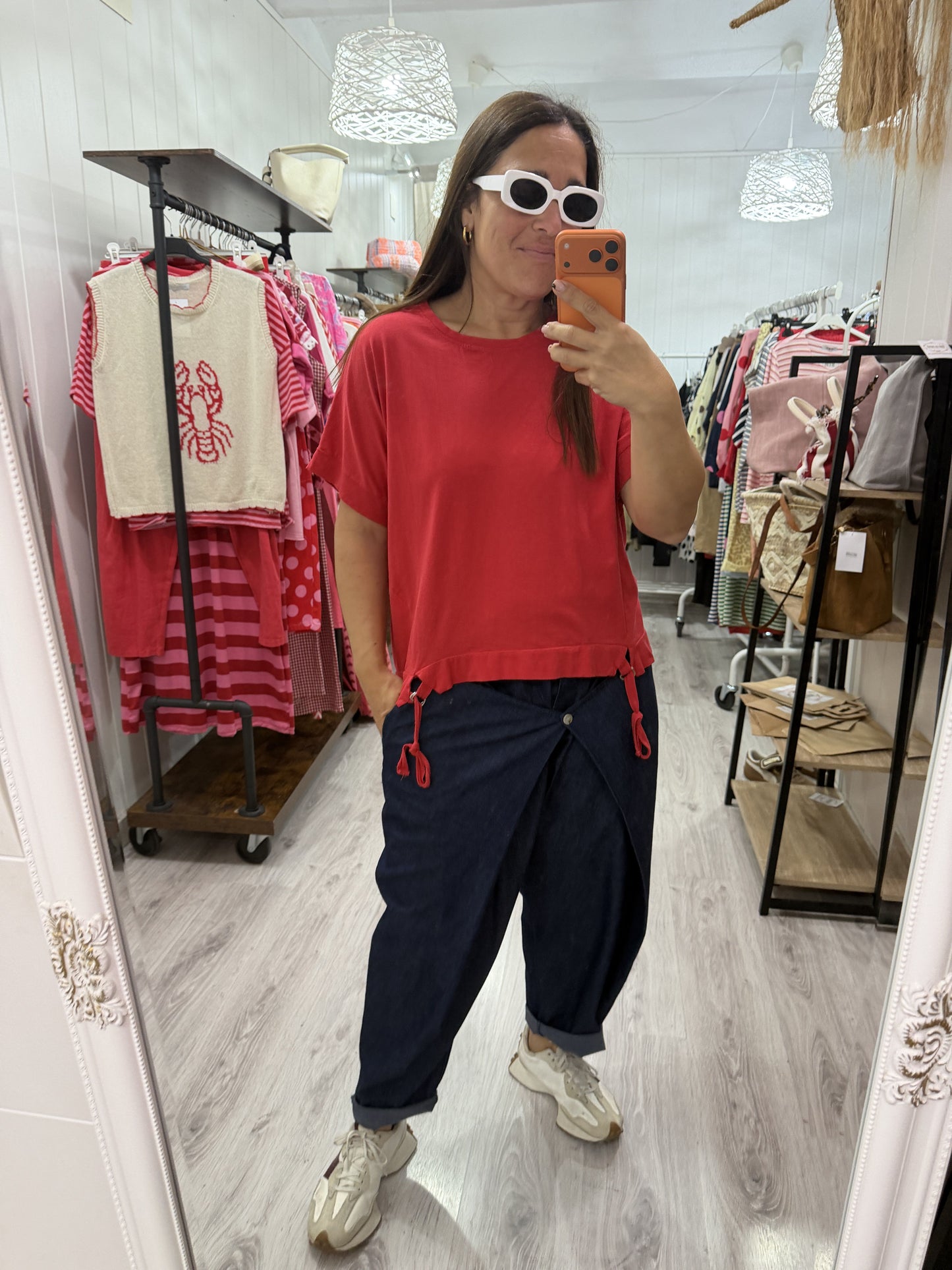 Camiseta Argollas rojo